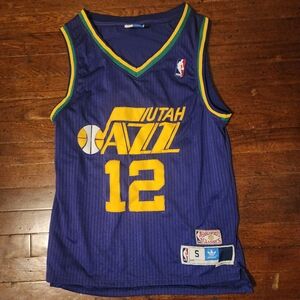 Utah Jazz John Stockton Mens Sz Small Basketball Jersey